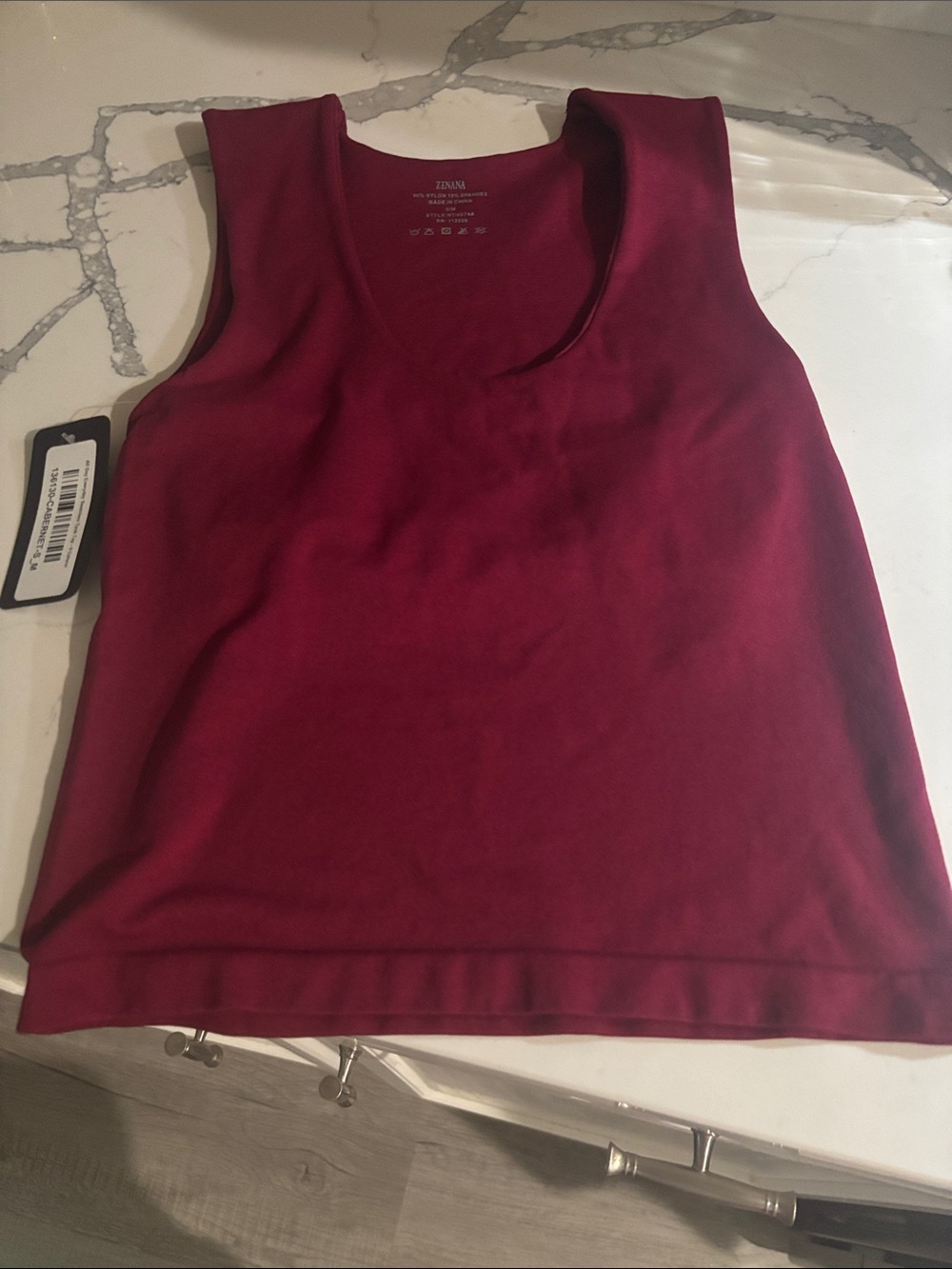 ZENENA CABERNET S/M TANK NEW WITH TAGS
